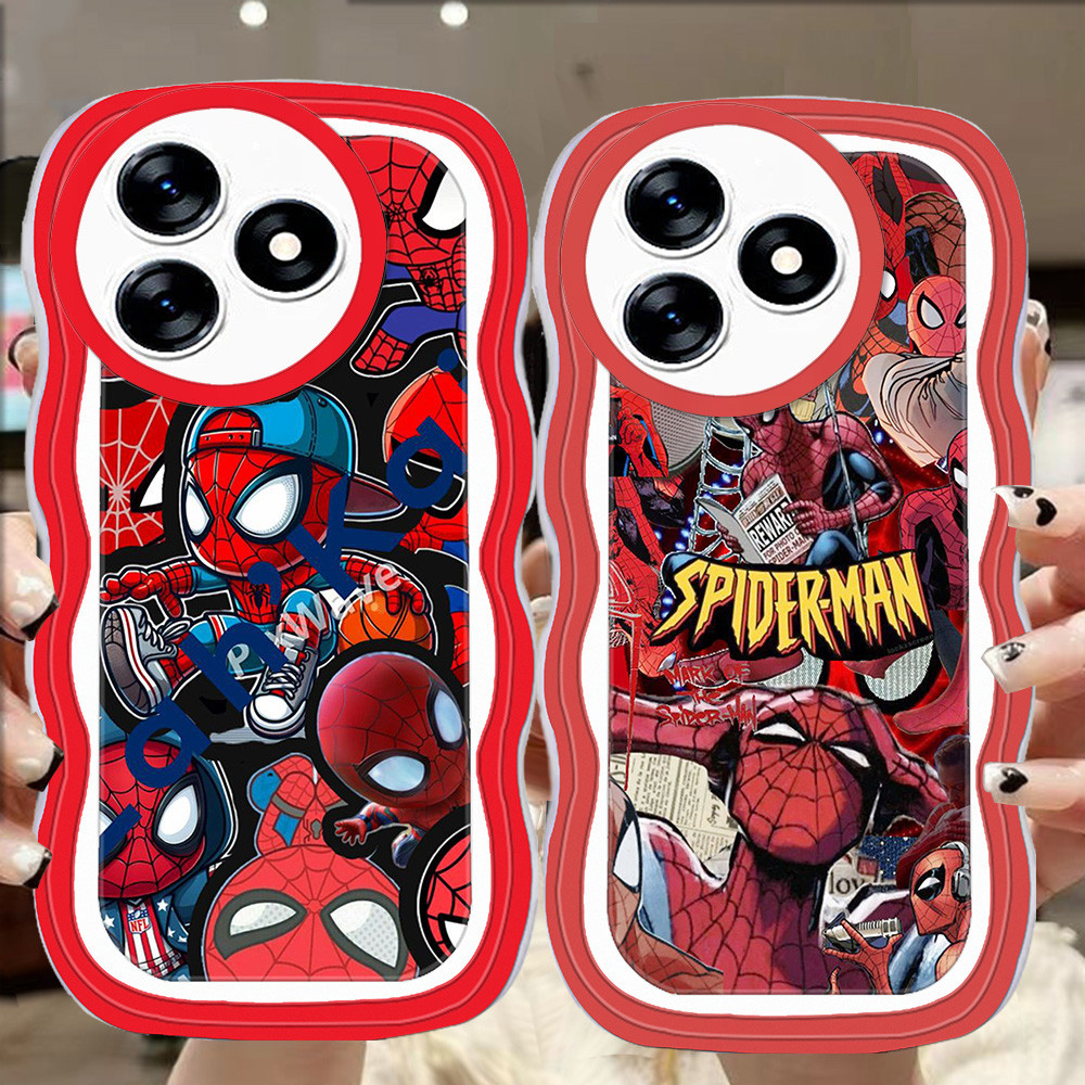 A-107 Spider-man TPU Casing สําหรับ Tecno Pova 6 5 Neo 2 7 Pro 5G เคสใส