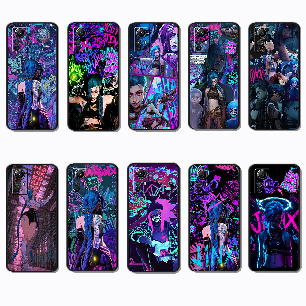 เคสโทรศัพท์สีดําแบบนุ่มสําหรับเคส Xiaomi Redmi Note 12s 4G League of Legends