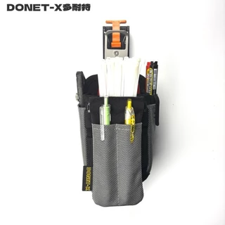 DONET-X กระเป๋าเครื่องมือแบบมีเข็มขัดสำหรับช่างไฟฟ้า กระเป๋าเครื่องมือแบบแขวนเอวแบบพกพา กระเป๋าเก็บ