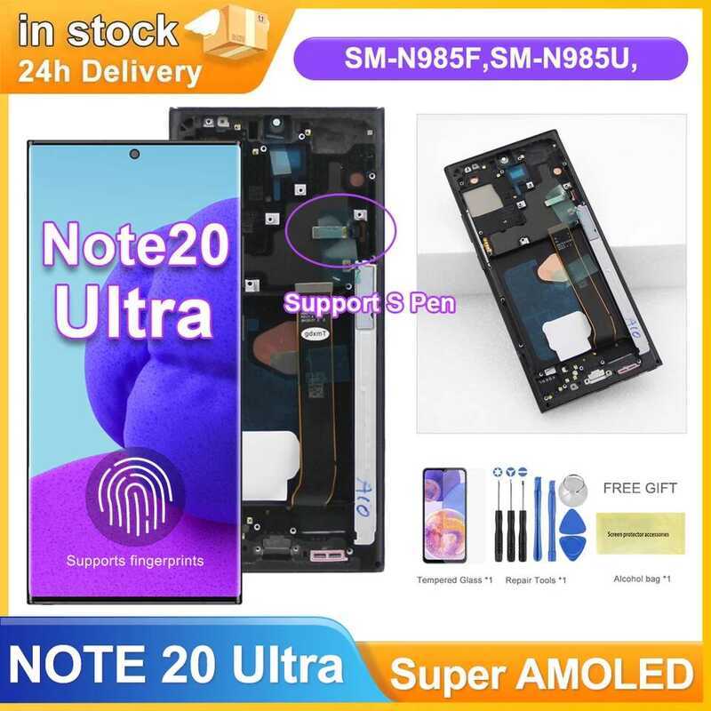 หน้าจอ Super AMOLED Note 20 Ultra สำหรับ Samsung Galaxy Note 20 Ultra จอแสดงผล LCD ระบบสัมผัสดิจิทัล
