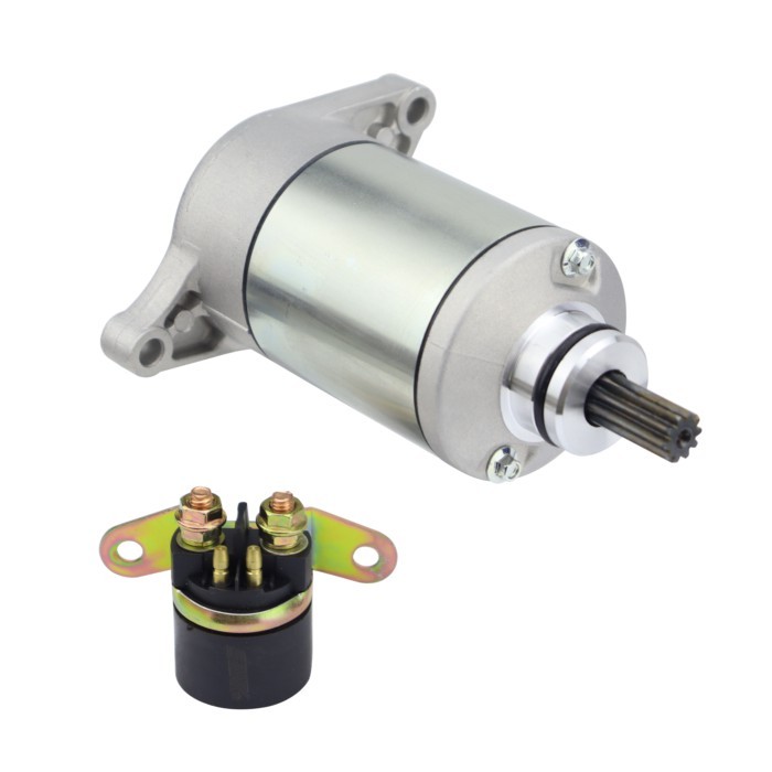 Starter and relay for Suzuki QuadRunner 250 1987-2002 31100-19B00 31100-19B11 3545-017 3545-003