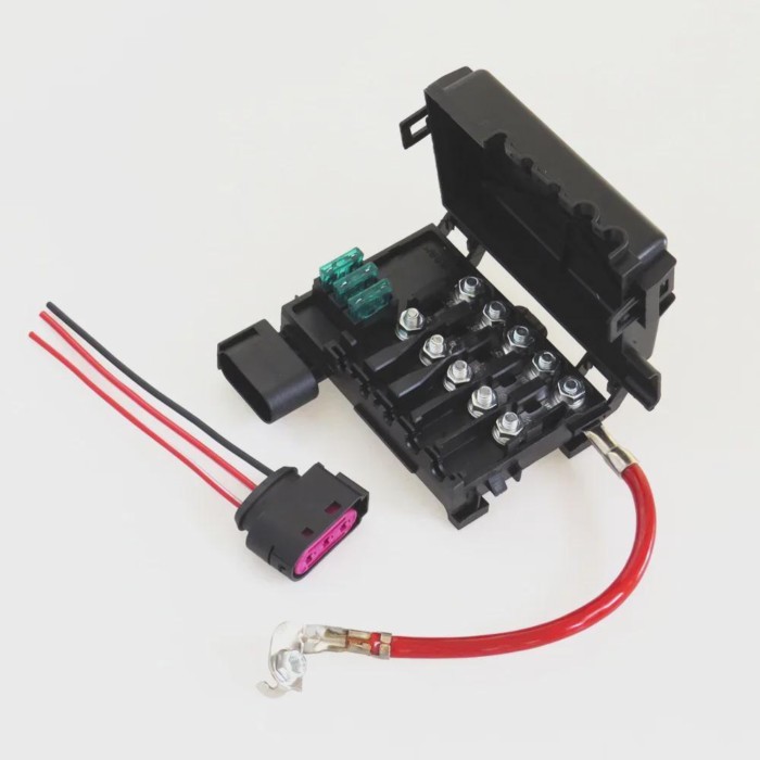 New Battery Circuit Fuse Box + Connector Plug For VW Golf 4 MK4 Seat Leon Toledo A3 S3 1J0937617D 1