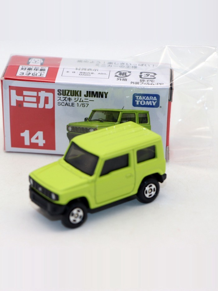 TOMY 14 Suzuki Jimny Suzuki Jimny Jimny SUV รถออฟโรดรุ่นรถของเล่นโลหะผสมออกจากรุ่นพิมพ์