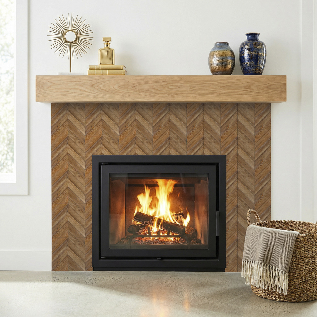Patchwork Wood Grain PP Hard Sheet สติ๊กเกอร์พื้นฝ้าหนา