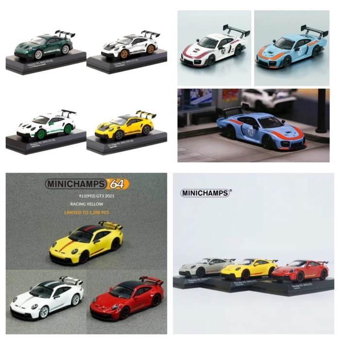 Mini Cut 1: 64 Alloy Model Porsche 911 GT3 RS Bay
