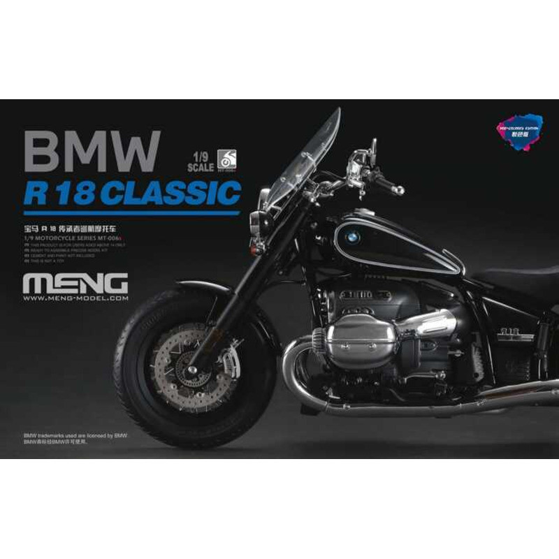 Meng Model MT-006s BMW R 18 Classic Pre-colored version 1/9 Static model kit