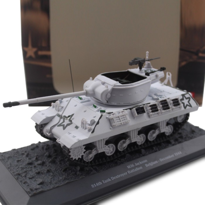 1/43 US M36 Jackson 814th World War II US Army Jackson Anti-Tank Car Alloy สําเร็จรูปรุ่นรถ