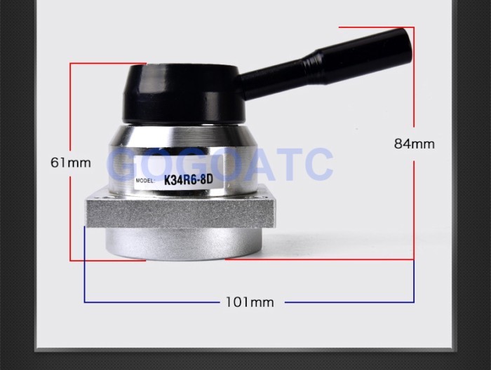 High quality Pneumatic air hand control valve K34R6-8 K34R6-8D Port 1/4" BSP Manual valve with fitt