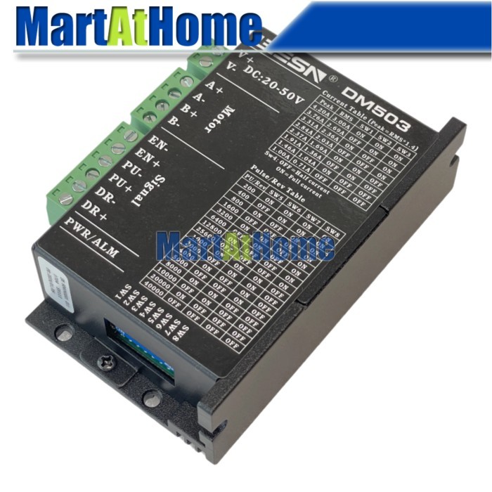 2-Phase 400KHz Digital Stepper Motor Driver DM503 DC 20-50V 1.0-4.2A Pulse Control