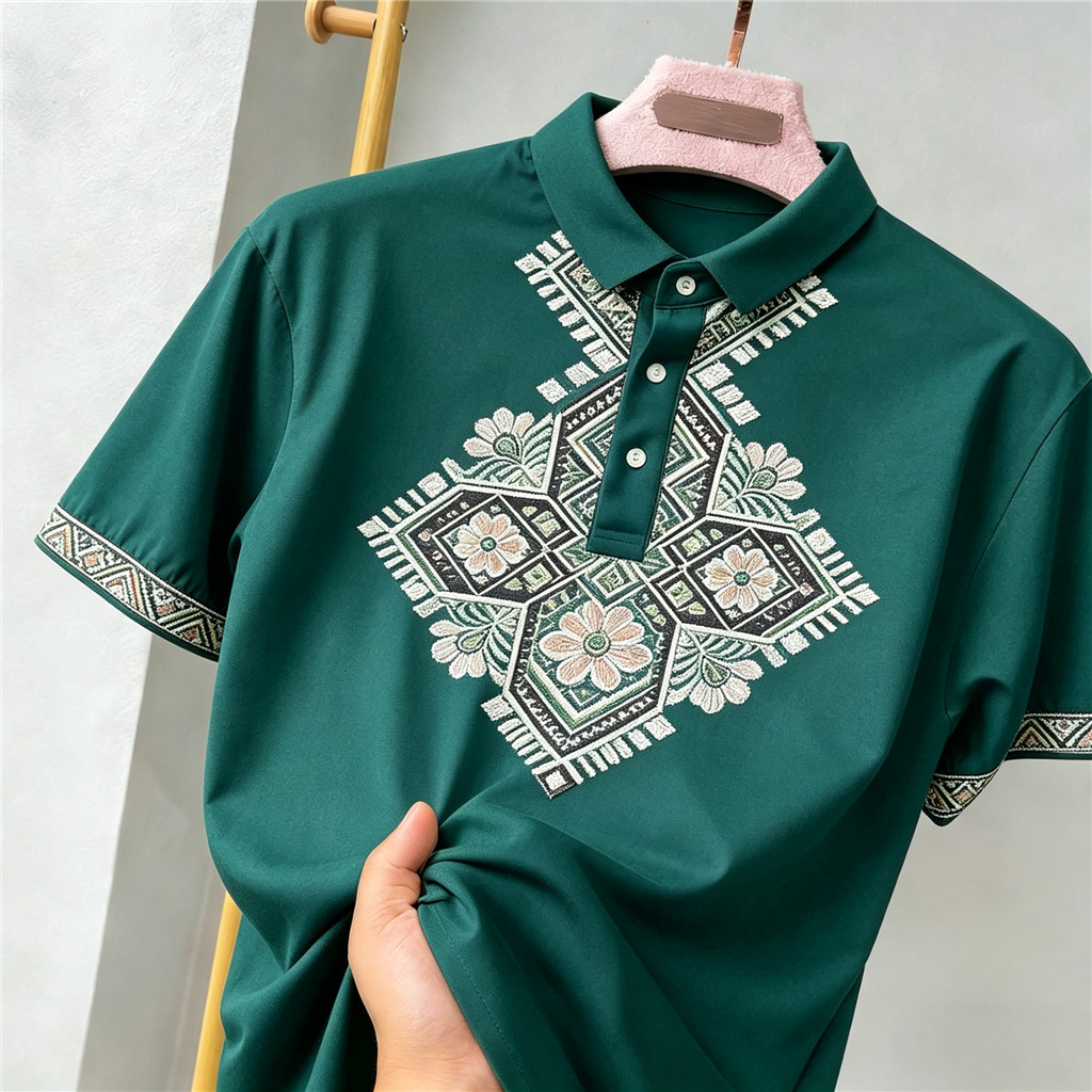 2026 Aidilfitri สบายและใช้งานได้จริงเสื้อโปโลสีล่าสุด Skim Vibrant Lime ทําให้ง่ายแบบดั้งเดิม Badick
