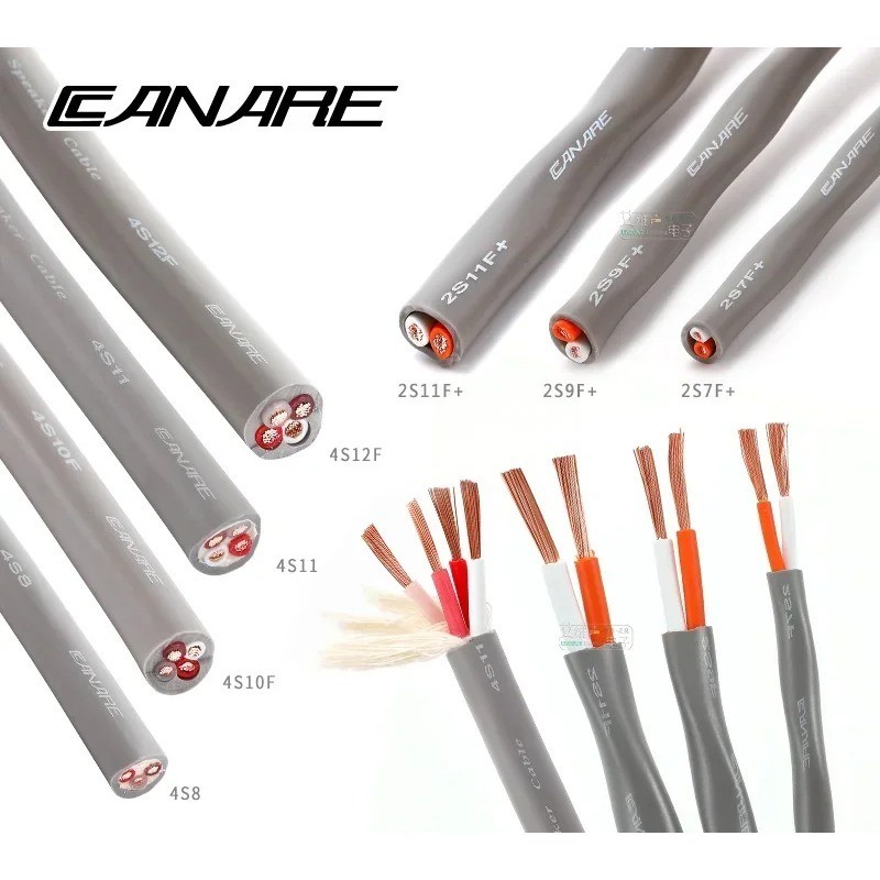 1 เมตร Japan CANARE สายลําโพงสอง/สี่แกนเสียงรอบทิศทาง 2S7F / 2S9F / 2S11F / 4S10F / 4S12F / 4S6 / 4S