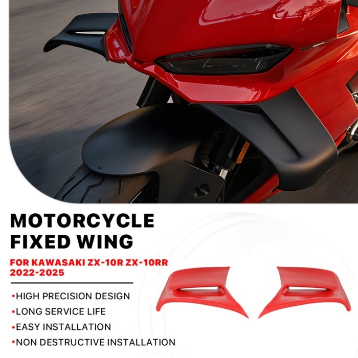 NEW For DUCATI PANIGALE V2 V2S V2R SP 2025-2026 Motorcycle Front Fairing fixed wing Side red Wingle