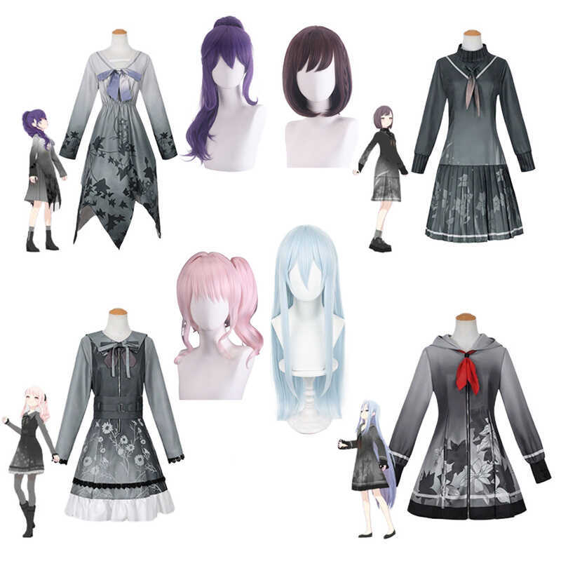 W Yoisaki Kaade Cosplay Game 25-Ji Nightcord Music Associatio A Mafuyu Cosplay Costume Wig Stage Ui