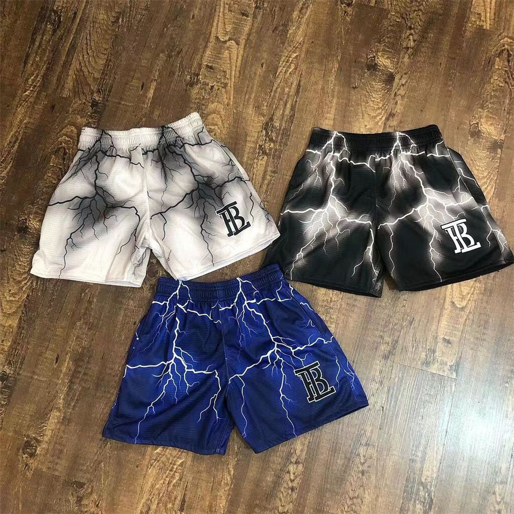 American Street Wear Mens Basketball Summer New Style Sports Fitness Running Basketball Quarter Shor