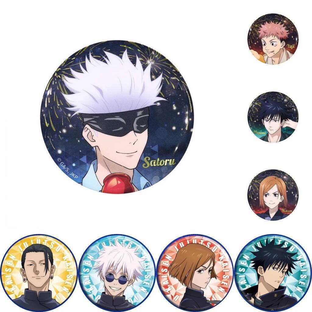 เข็มกลัด.Cosplay.BADGE.PIN.อนิเมะ.JUJUTSU.KAISEN.Itadori.Yuji.Nobara.โลหะเงิน