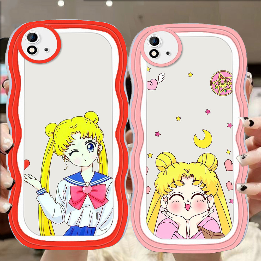 A-5 Sailor Moon TPUปลอกสําหรับOPPO A16K A93 Realme C20A C11 2021 F17 Pro A16E C20 โปร่งใสกรณี