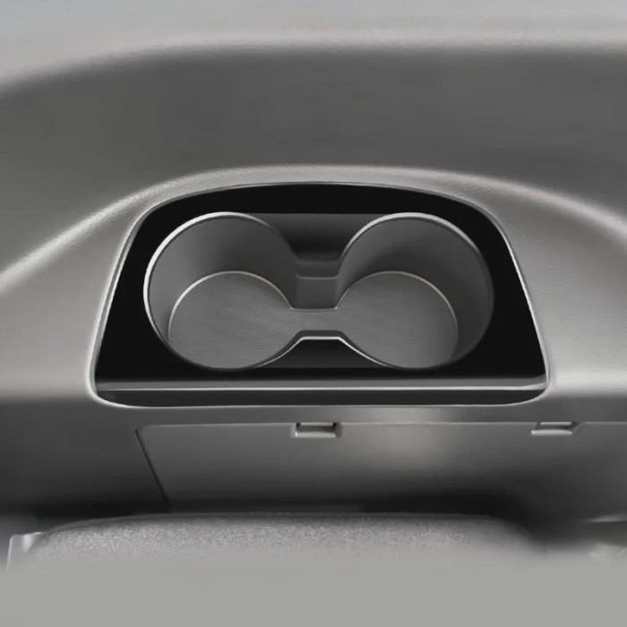 Car Rear Armrest Box Behind Water Cup Holder Frame Cover Trim for NISSAN SPACIA C28 Interior Access