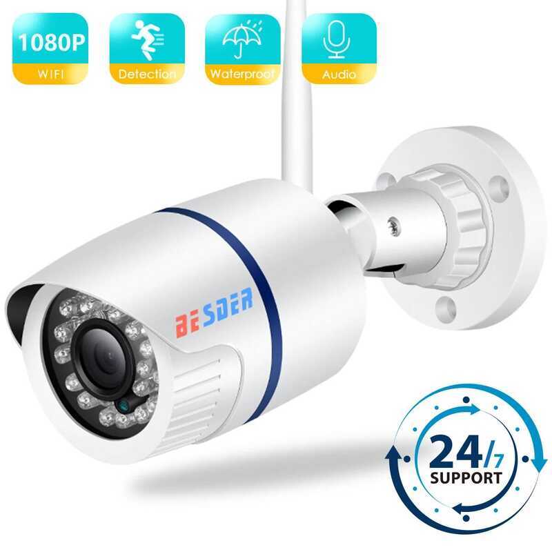 กล้องวงจรปิด BESDER ICSEE 1080P P2P Wifi พร้อมบันทึกเสียง กล้อง IP ไร้สาย/มีสาย พร้อมระบบเตือนภัย CC