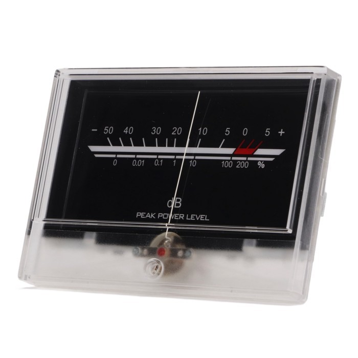 VU Meter Easy Connection HD VU Meter Board White Pointer LED Beautiful Appearance Accurate Measurem