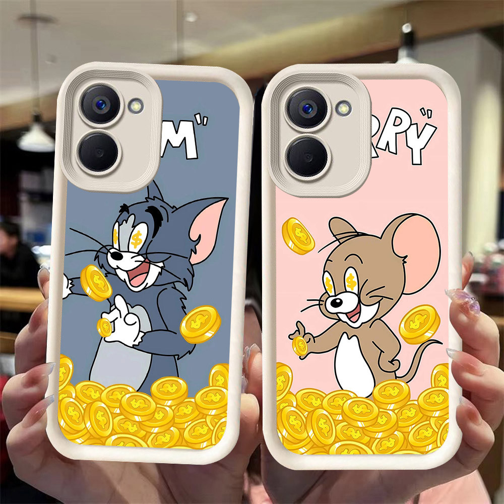 J-27 Cat gold Mouse ดำขาวชมพูเคสโทรศัพท์หรับ VIVO Y28S Y36 Y27S Y27 5G