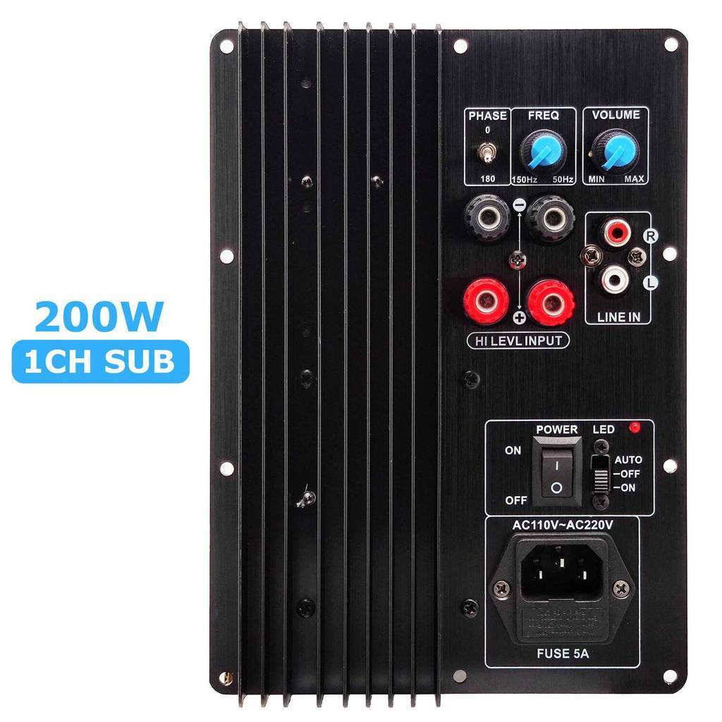 ใหม่ 110-220V 200W 100W Heavy Subwoofer Digital Power Amplifier Board Active Power Amplifier Board H