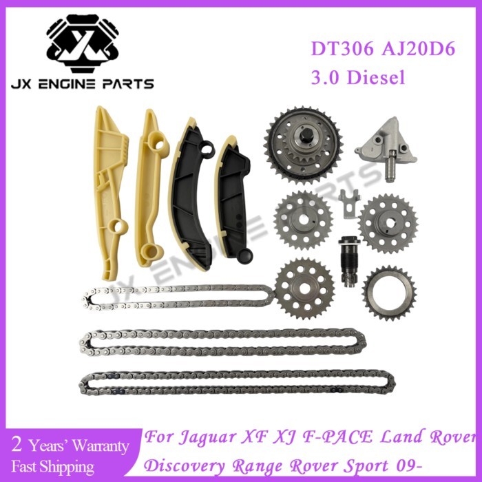 DT306 AJ20D6 Engine Rebuild Timing Chain Kit For Jaguar Land Rover 3.0 Discovery L462 Range Rover S
