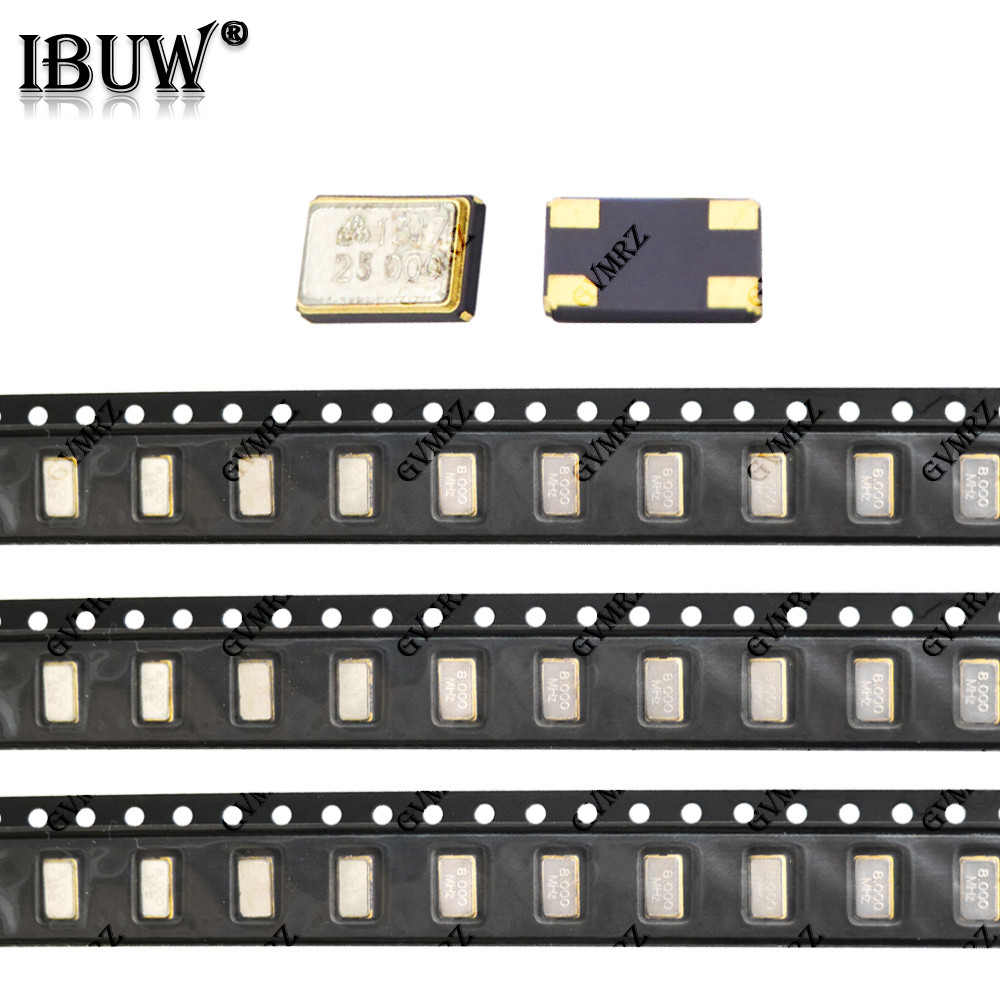 10PCS 5032 4Pin SMD ความแม่นยําสูง 16MHZ 24MHZ Passive ควอตซ์คริสตัล Resonator 6MHZ 8MHZ 10MHZ 11.05