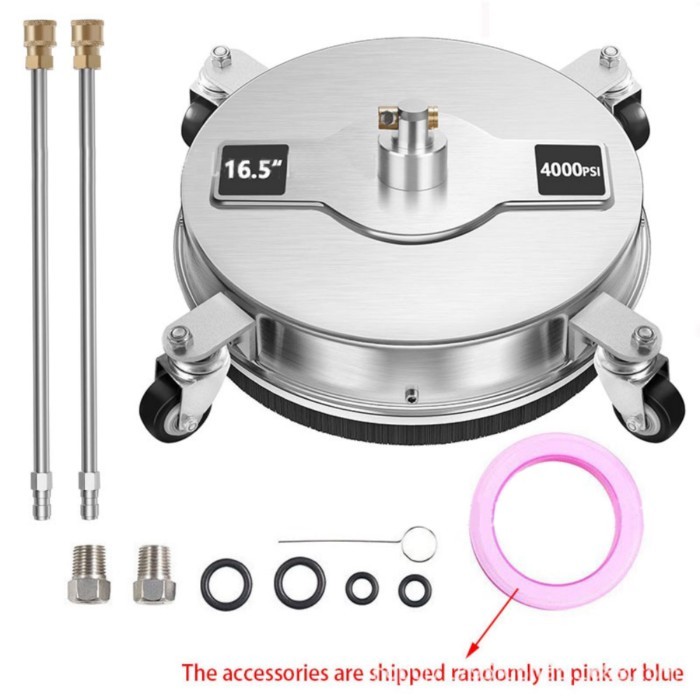 16.5 Inch Pressure Washer Surface Cleaner Stainless Steel Pressure Washer Rotary Flat Surface Clean