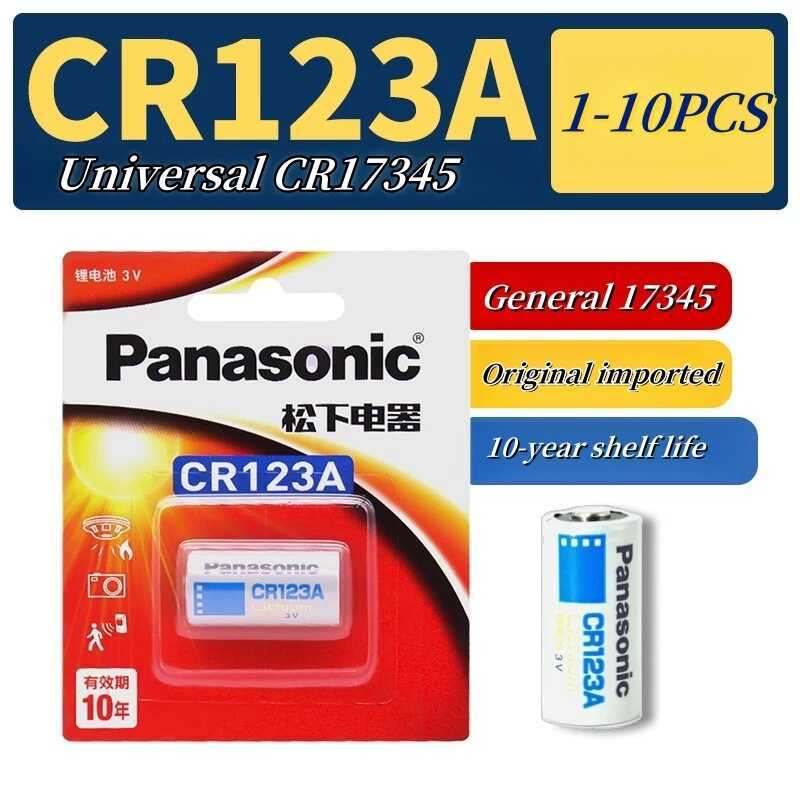ot Sell 1-10Pcs Original Panasonic Lithium 3V Arlo Camera Battery Cr123a Cr17345 Dl123a El123a 123A