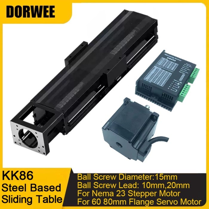 KK86 Steel based Single Axis Robot Linear Rail Stage Steel Sliding Table for Semiconductor Medical