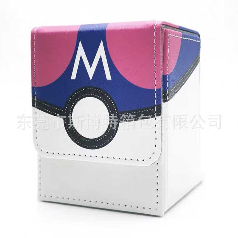 Pokémon Pokémon PTCG Card Storage Box PU Anime Card Box Wanzhi Card Board Game Organizing Box Waterp