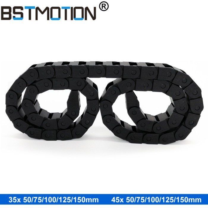 Plastic Opening Drag Transmission Cable Chain 35x50 35x75 35x100 35x125 45x50 45x75 45x100 45x125 5