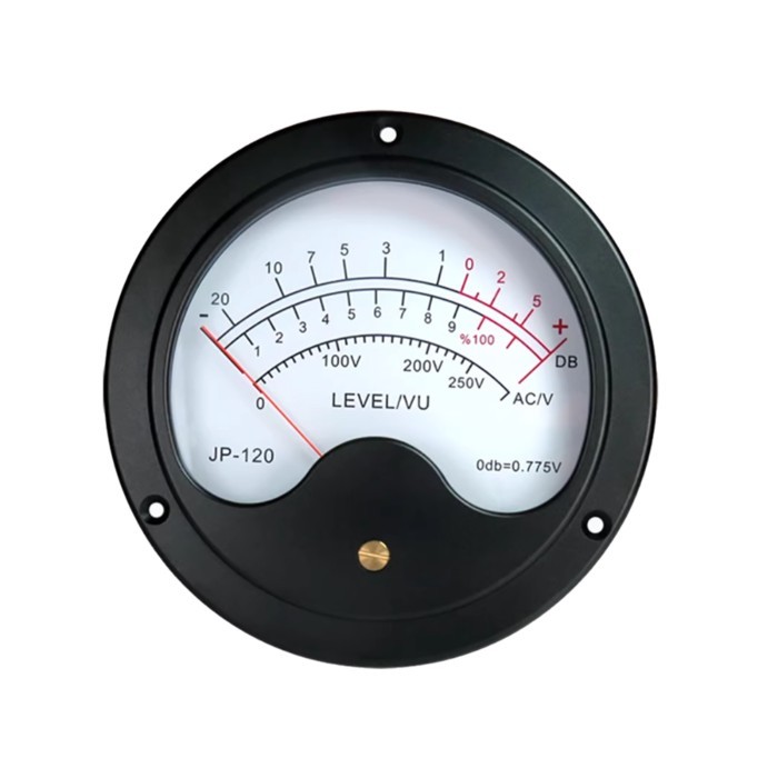 Premium Large-Size Aluminum VU Meter with Driver Board  Dual-Color LED Backlight (Blue/Warm) for Am