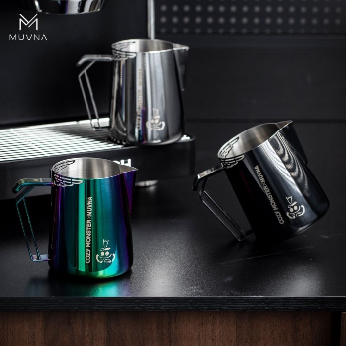 Little Monster Latte Art Vat, Special Latte Art Coffee Milk Cup, Stainless Steel Latte Art Cup Milk 