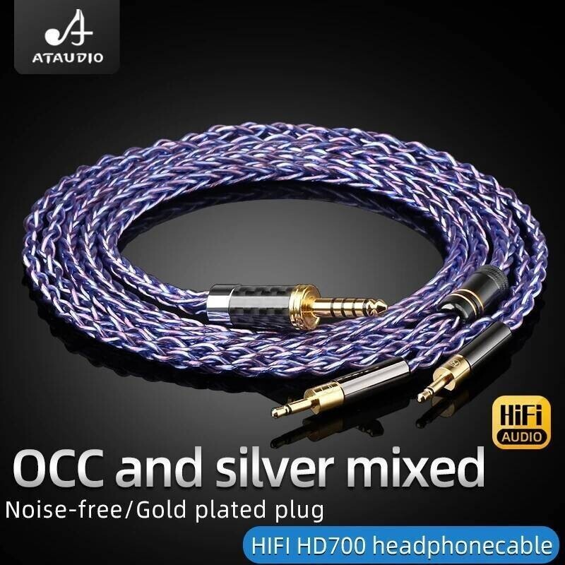 ATAUDIO HD700 หูฟัง 3.5 XLR 4.4 มม.Balance to Dual 2.5 มม.แจ็คหูฟัง HiFi สําหรับ Sennheiser HD700 NW