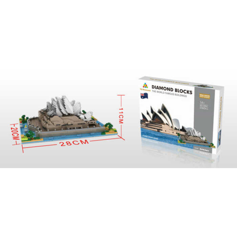 YZ Weili Mini Particles การศึกษาประกอบเด็ก DIY ของเล่นบล็อกอาคาร Sydney Opera House 061