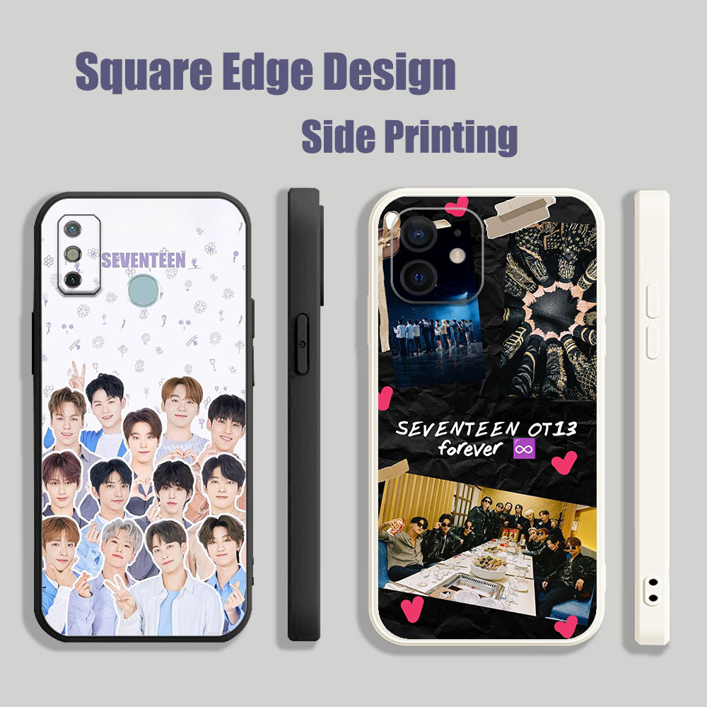 ปลอกสําหรับRealme C2 C3 8 8i 7i C35 C30 Pro seventeen ot13 group BOK02 เคสโทรศัพท์สแควร์ขอบ