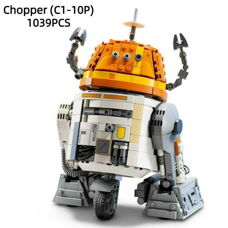 1039PCS FIT 75416 C1-10P Chopper หุ่นยนต์ Building Blocks ชุดประกอบอิฐของเล่นสําหรับเด็กของขวัญวันเก