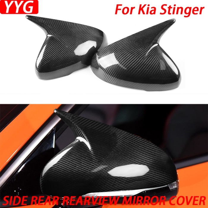 2PCS LHD RHD Car Styling Real Dry Carbon Fiber Side Rearview Mirror Cover Car Decoration Accessorie