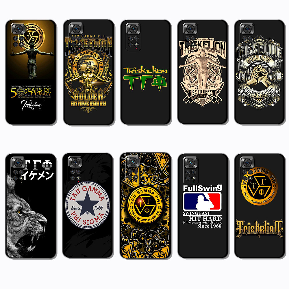 เคสโทรศัพท์สีดําแบบนุ่มสําหรับ Xiaomi Redmi Note 10 Pro Max 10T 11 SE Pro Plus tau gamma sigma Cover