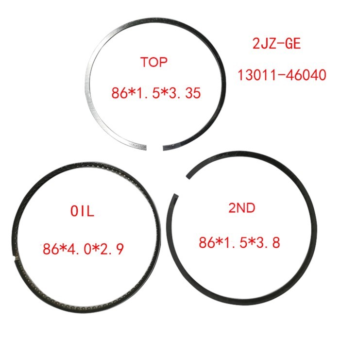 Engine Piston Ring 1JZ-GE 2JZ-GE STD 35946 28915 86MM 13011-46030 13011-46040 For Toyota Crown 3.0