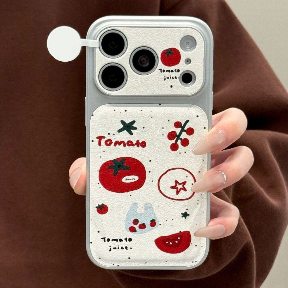 เคสเปลี่ยนผิวหนังลายมะเขือเทศป้องกันฮิต เข้ากันได้กับIPhone 17 14 11 13 16 12 15 Pro Max 14 16 15 Plus