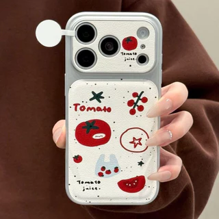 เคสเปลี่ยนผิวหนังลายมะเขือเทศป้องกันฮิต เข้ากันได้กับIPhone 17 14 11 13 16 12 15 Pro Max 14 16 15 Plus