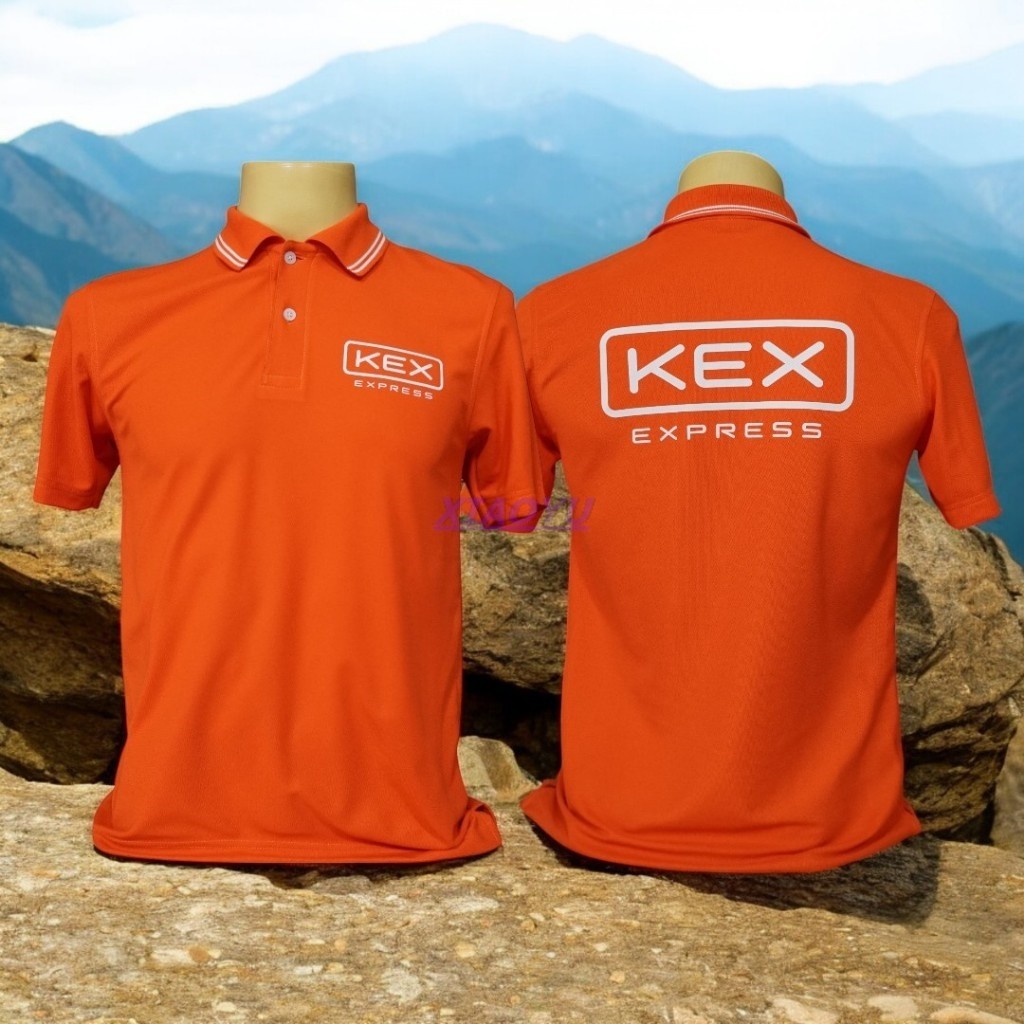 เสื้อโปโลบริษัทขนส่งKEX EXPRESS เสื้อคอปก ผ้าหนานุ่ม ใส่สบาย มี6ไซส์ S M L XL 2XL 3XL สินค้าพร้อมส่ง