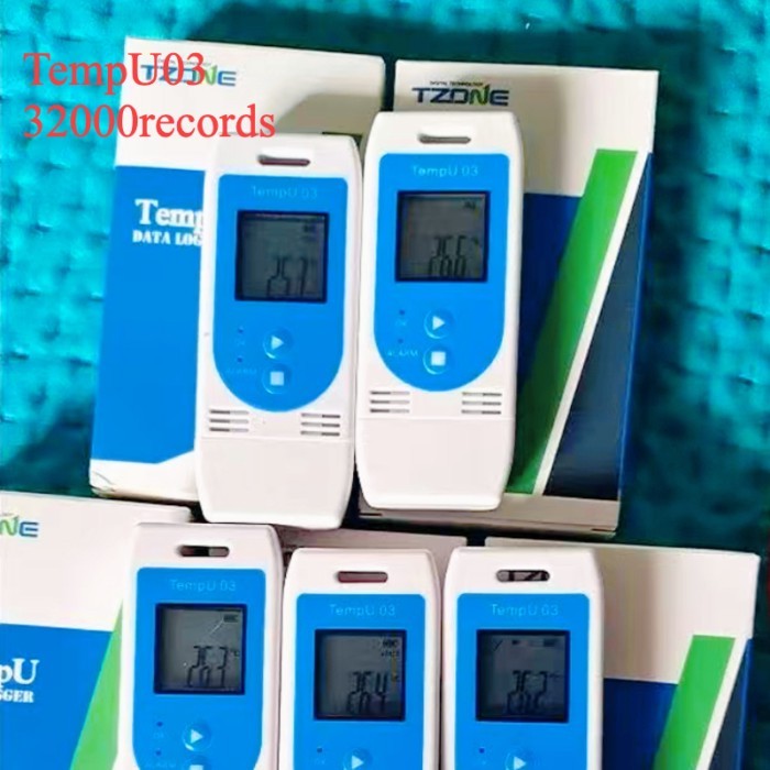 10PCS Multiple Use TempU03 USB Thermo-hygrometer Data Logger with Generate PDF Report Tzone TempU