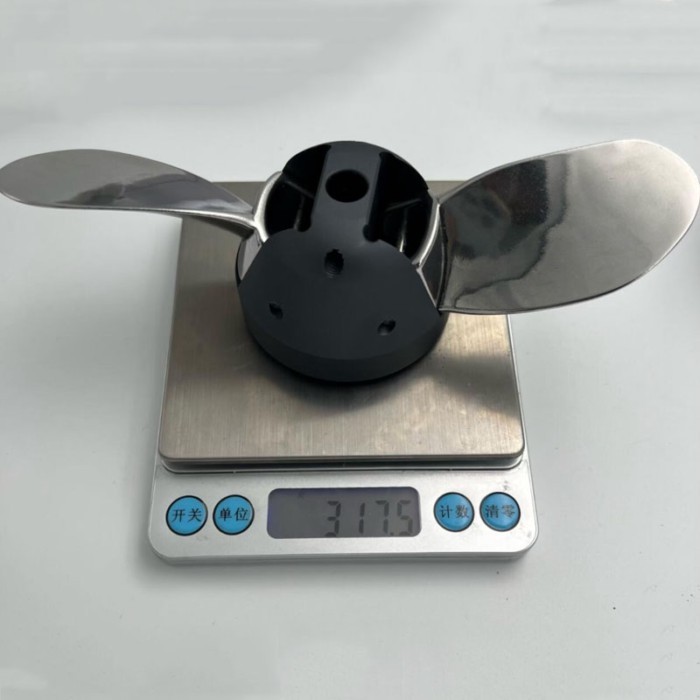 Stainless Steel Propeller Blades with Ducted Cover 70mm Folded 170mm Unfolded for 6374/6384 Motor F