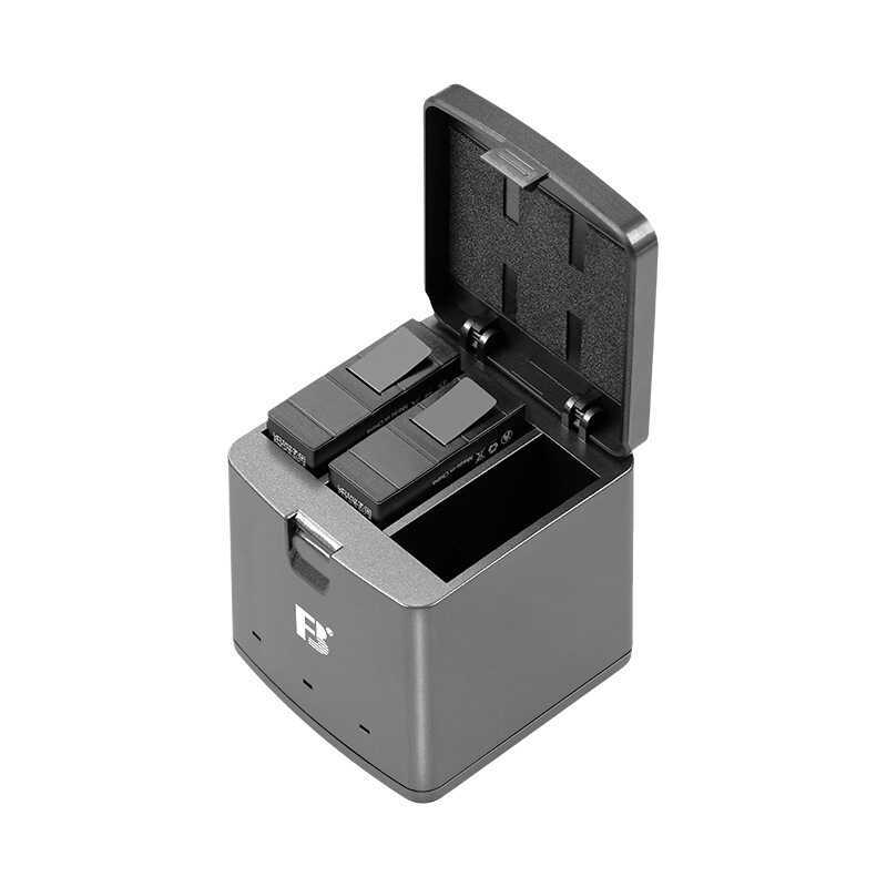 Fengbiao gopro13 แบตเตอรี่กล้องกีฬาแบตเตอรี่ช่อง Charger Retractable สามกล่องชาร์จ Gopro13 อุปกรณ์เส