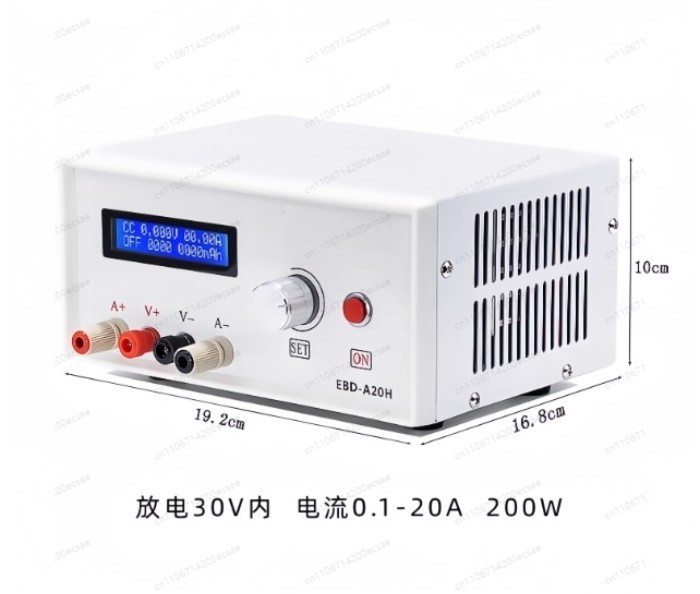 110/220v Supply Charging Tester Equipment Discharge Electronic Load 72v Lifepo4 Battery Pack Capaci