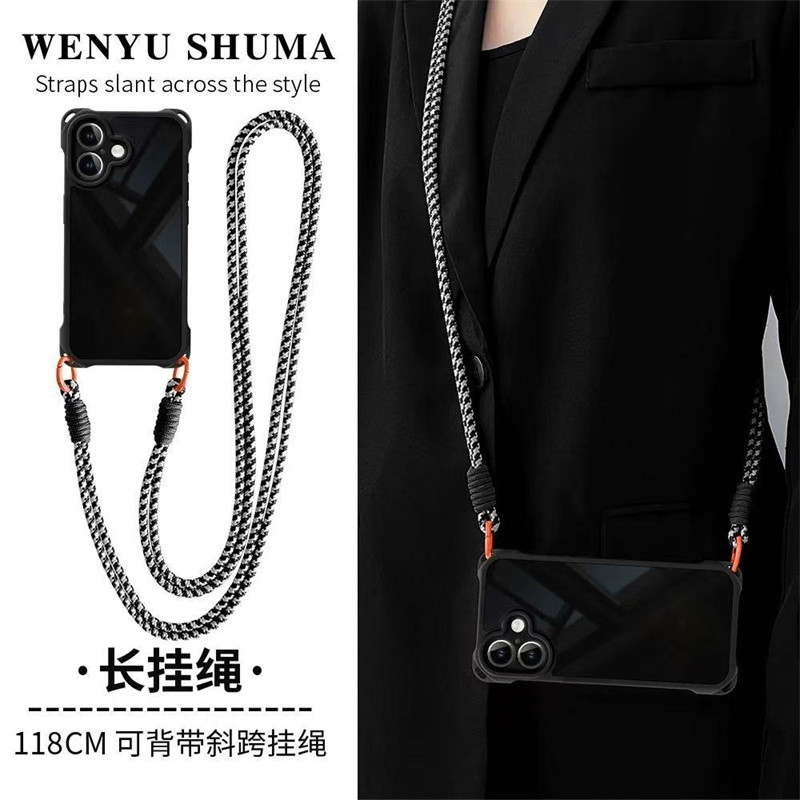 กันกระแทก Lanyard สําหรับ OPPO A3 A5 A7 A12 A9 A11S A15 A16 A17 A18 A3X A5X A16K A17K Crossbody คอสา