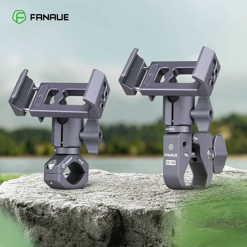 FANAUE ที่วางโทรศัพท์แบบอลูมิเนียมอัลลอยด์ ปรับได้ 360° สำหรับจักรยาน รองรับโทรศัพท์มือถือขนาด 72-100 มม.
